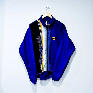 LOUIS  GARNEAU Blue and‎ black coat